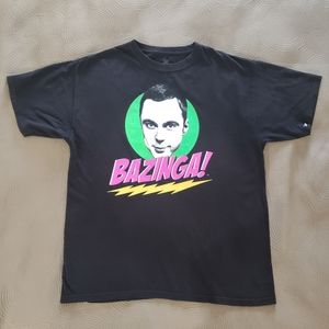 Big Bang Theory Bazinga T-Shirt Mens Size L